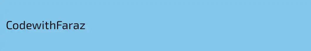 CodewithFaraz