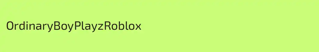 OrdinaryBoyPlayzRoblox