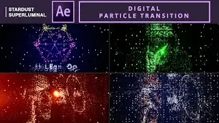 Digital Particle Transition in AE | After Effects Tutorial