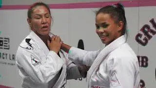 Cris Cyborg learns the Utsuri Goshi changing hip throw in Judo by Dione Barbosa LFA