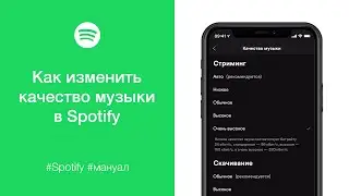 Как изменить качество музыки (звука) в Spotify