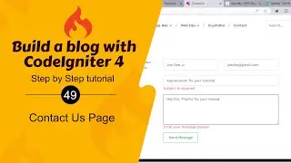 #49. Create a Contact Us Page in CodeIgniter 4