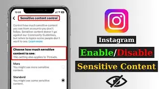 How To Enable/Disable Sensitive Content on Instagram | Instagram Sensitive Content Control 2024