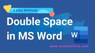 How to double space in Word - 4 easy methods