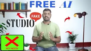 You tube studio कैसे बनाएं बिल्कुल free | AI fake studio | Make Video Setup Without Green Screen