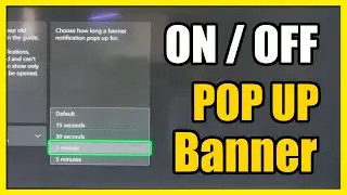 How to Turn On or OFF Notification Banners on Xbox Series X (Settings Tutorial)