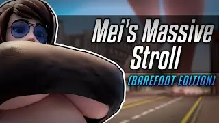 Mei's Massive Stroll - Barefoot (Giantess Crush)