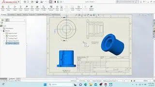 solidworks drawing tutorial -section view in solidworks drawing , half section & full section view