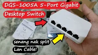 D-LINK DGS 1005A 5 Port Gigabit Desktop Switch Malaysia Open Box Review