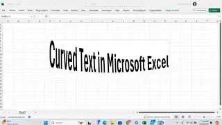 How to Make Curved Text in Microsoft Excel! Text Art and Text Effects in Excel! #msecel #tutorial