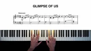 Joji - Glimpse Of Us | Piano Cover + Sheet Music