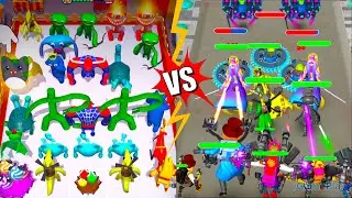 Merge Color Friends Mods  VS Merge Zombie Battle 3D ⭐ Merge Simulator Battles