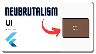 NeuBrutalism Ui in Flutter | Design trends | Flutter Tutorials