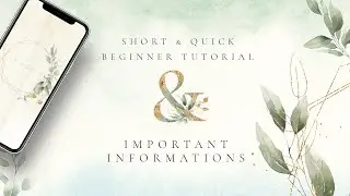 Animated Watercolor Foliage | Beginner Tutorial & IMPORTANT informations | ana & yvy x January Bloom