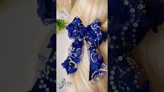 Заколка-автомат для девушек, выпускниц, на торжество #бантикиизлент #своимируками #shorts #шортс