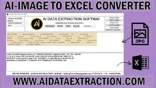 How To Convert Image Files into Excel Files | Image Files To .XLSX Files Conversion Software