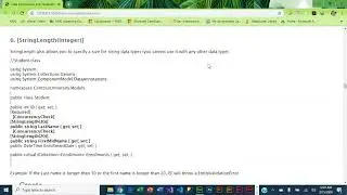 MVC5 annotations annotations used in models for validation display and keys