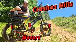 Triple Motor ebike Crushes Hills!