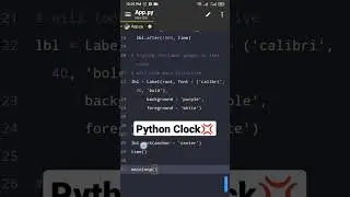 is that python clock project? 