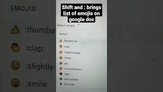 Google Docs Emoji Tricks                 