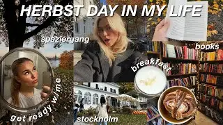 HERBST VLOG ⭐️ aesthetic routine, books, thrifting & grwm in stockholm 📖☕️