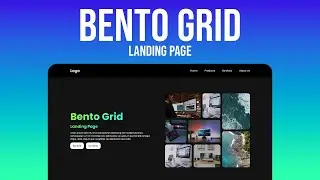 How to Create Landing Page with Bento Grid | HTML & CSS Tutorial