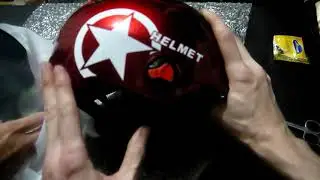 Заказал Класный мотошлем! распаковка! с защитой от УФ.