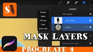 Procreate 4 How to use Layer Masks