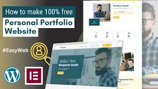 Make 100% free Personal portfolio website using WordPress