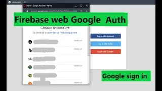 Firebase web google log in - firebase authentication google sign in