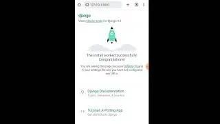 A server error occurred please contact the administrator|django in Android|termux