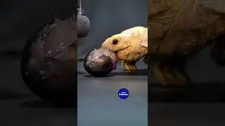 Satisfying ASMR Eating Black Grapes Mukbang 🍇 Turtle Tortoise