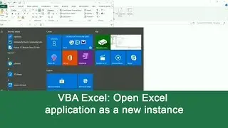 VBA Excel: Open Excel application as a new instance