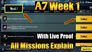 BGMI A7 Week 1 Missions Explain | Royale Pass Virtual Edge Week 1 All Mission Explain