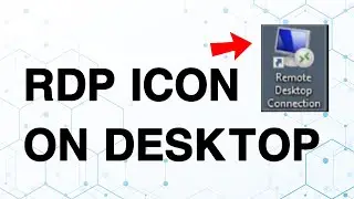 How to Create RDP Icon on Desktop Windows 10/8/7 and 11 | Remote Desktop Connection