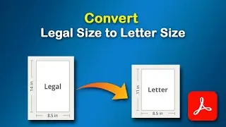 How to convert legal size pdf to letter size using Adobe Acrobat Pro DC