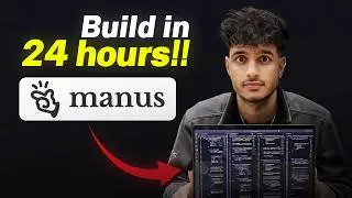 dear Manus AI, build a FULLSTACK app in 24 hours (no-code tutorial)