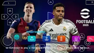 eFootball PES 2025 PPSSPP Android Offline Full Update UCL & Leagues Kits 24/25 Season 4K Graphics