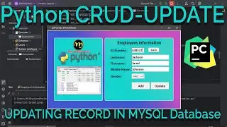 Python CRUD w/ MySQL Database - Update Record 