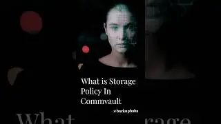 Commvault Storage Policy ? #backup