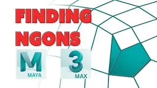 Finding Ngons and Triangles in 3ds Max and Maya: A 3d modeling tutorial for beginners (Higher REZ)