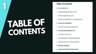 How To Design Table Of Contents For Your Website Using HTML, CSS & JS (Part 1)