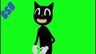 Cartoon Cat Basic Model Green Screens (JUMPSCARE INCLUDED) | Trevor Henderson Fan Made