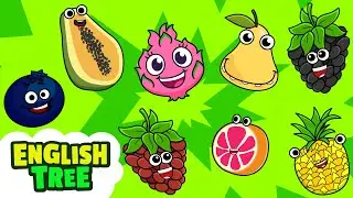 Catchy Fruit Song! Sing Along Lyrics Video | English Tree