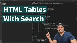 Under 10 Seconds Create HTML Tables With Search, Sort and More Options - Code With Mark