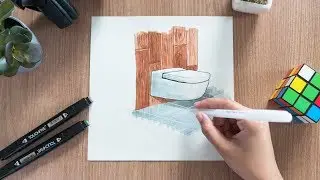 How to Render Architecture Materials Using Alcohol Markers