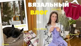 ВЯЗАЛЬНЫЙ ВЛОГ. Поездка загород, тайный мартин, джемпер «Розмарин» и новый процесс