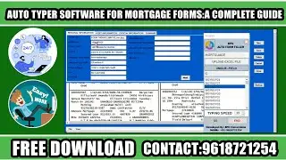 Auto Typer Software for Mortgage Form Filling | Mortgage Form Filling Auto Typer