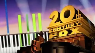 20th Century Fox Fanfare Intro Soundtrack on Piano Cover (Sheet Music + midi) Synthesia Tutorial