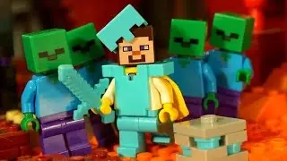 SUPER STEVE !!! Lego Minecraft Stop Motion Animation !!!
